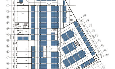 停车场地下一层平面图