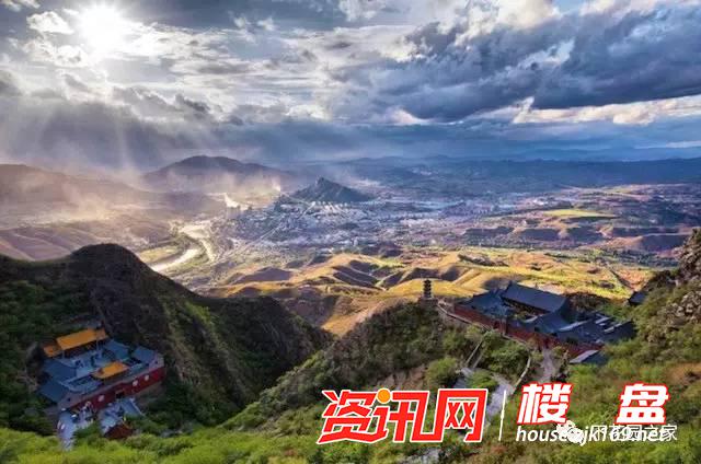 鸡鸣山俯瞰下花园城区,美 二,京张高铁开工建设,下花园将以重要交通