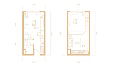 LOFT A户型 33㎡（建筑面积）