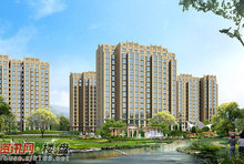 小区环境效果图