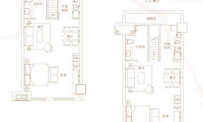 B2户型 建筑面积约55㎡