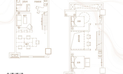 B1户型 建筑面积约55㎡