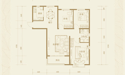 A5户型 建筑面积约113.05㎡