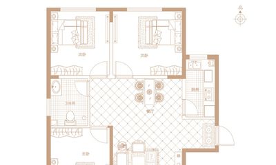 C户型 建筑面积约110.10㎡