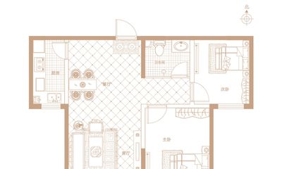 D户型 建筑面积约93.41㎡