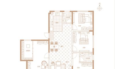 E户型 建筑面积约170.88㎡