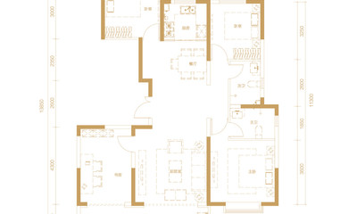 H户型 建筑面积约140㎡