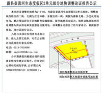 张家口一地生态用地调整为商业用地公示！