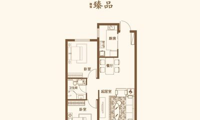 B户型建面约 96.37平米